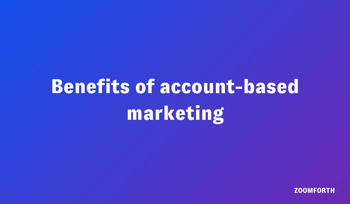 B2B marketing leader reviewing the benefits of account-based marketing on a dashboard