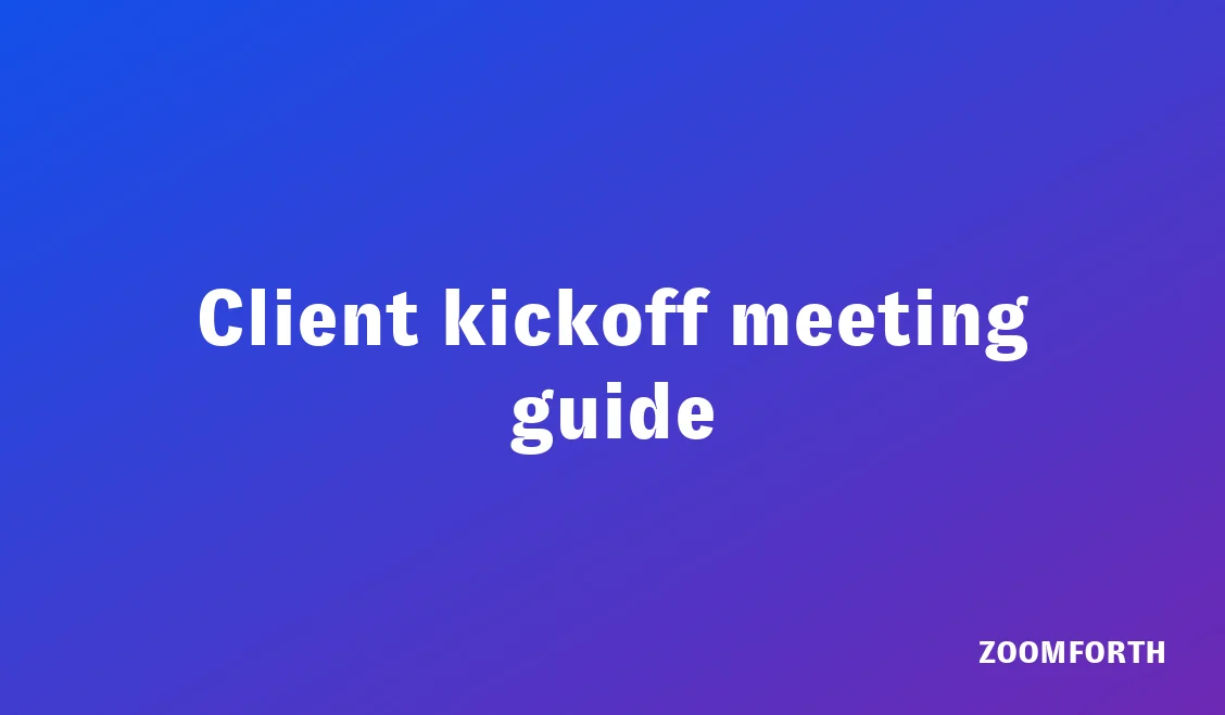 Account team and client stakeholders reviewing a client kickoff meeting agenda together