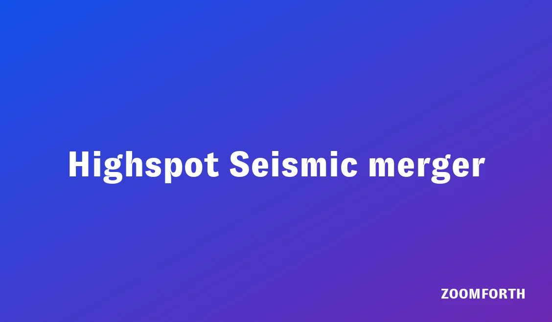 Sales enablement leader reviewing the Highspot Seismic merger and vendor options on a laptop