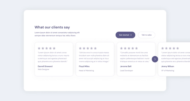 Social proof mockup landing