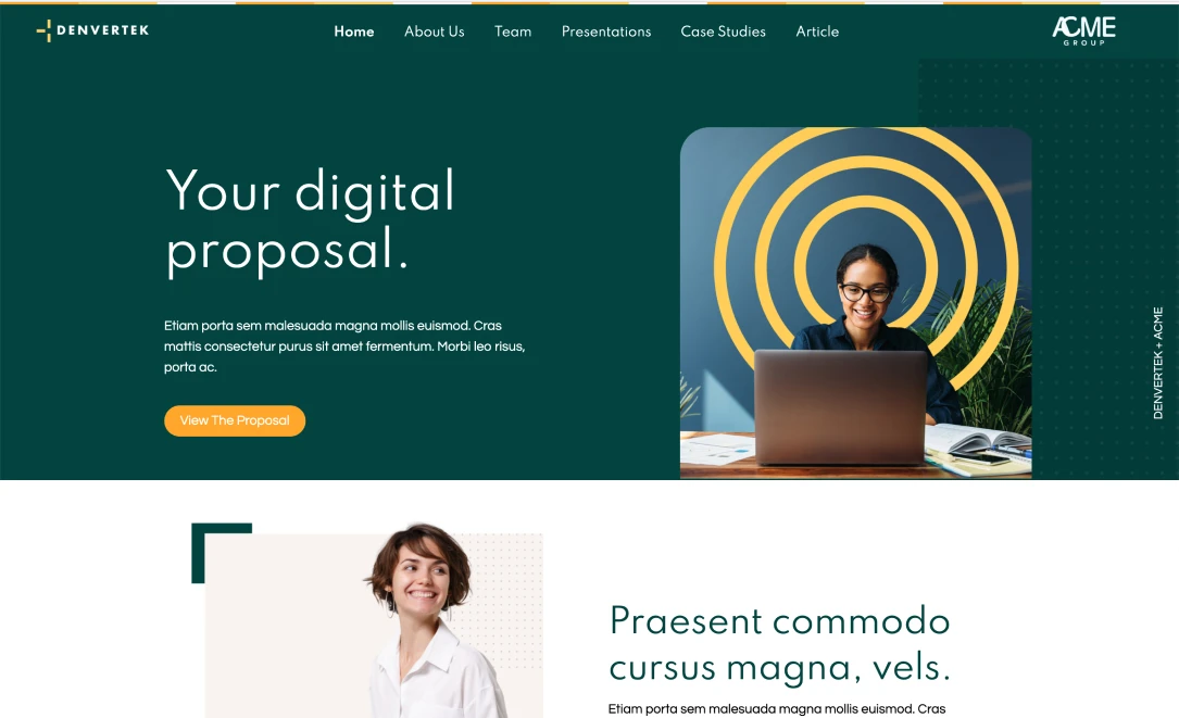 Microsites for Pursuits and Proposals