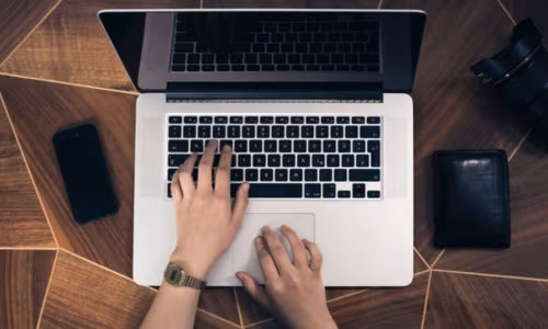 Using a laptop