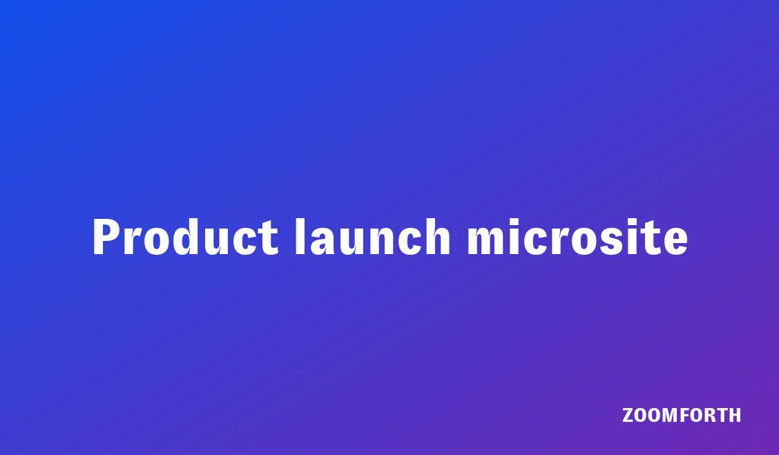 Marketing team reviewing a product launch microsite before publishing