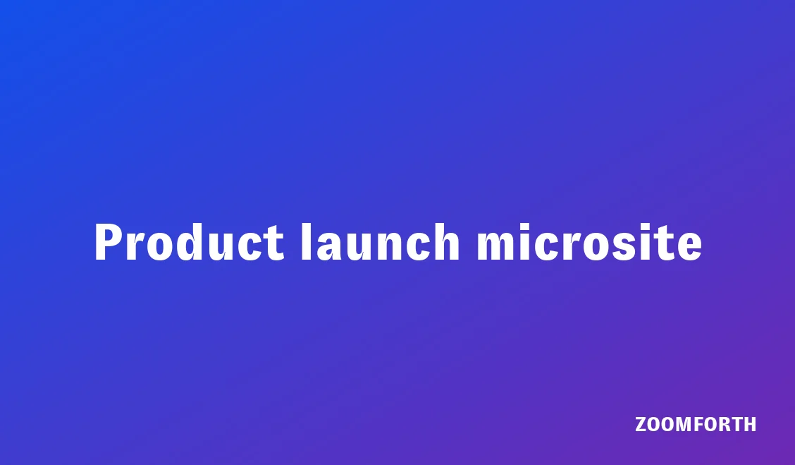 Marketing team reviewing a product launch microsite before publishing