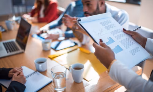 Meeting to analyze sales