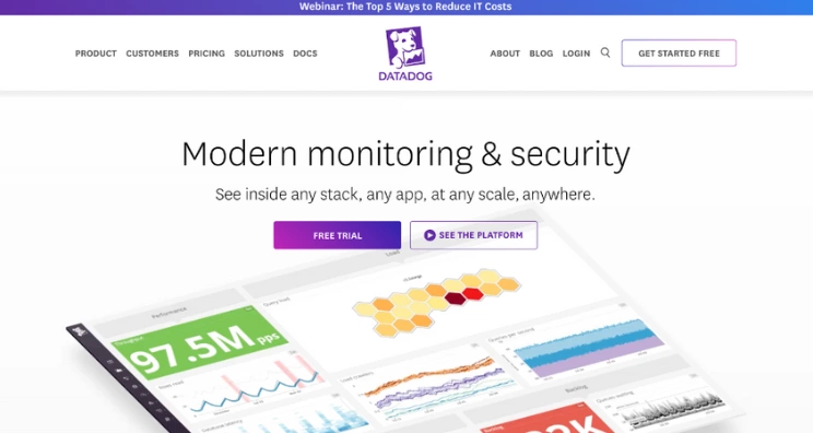 Datatog landing page