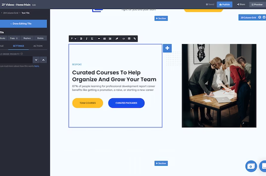 Trackable, secure client communications microsite built with Zoomforth