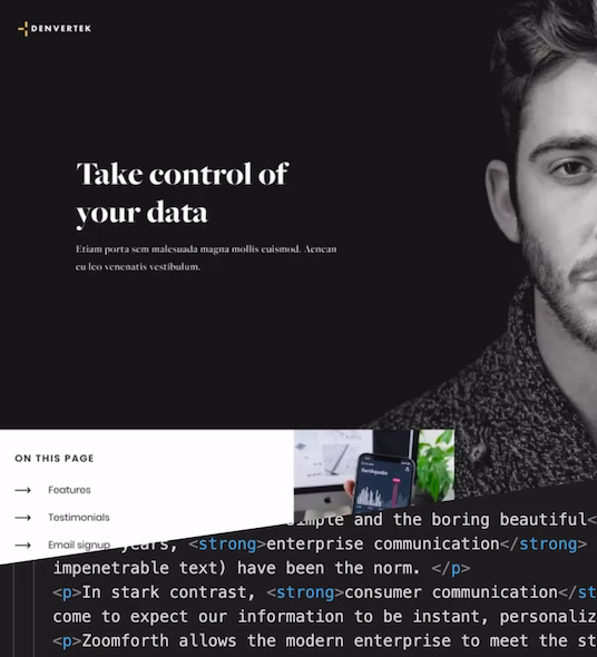 Branded employee benefit microsite built by The Orientation Company with Zoomforth