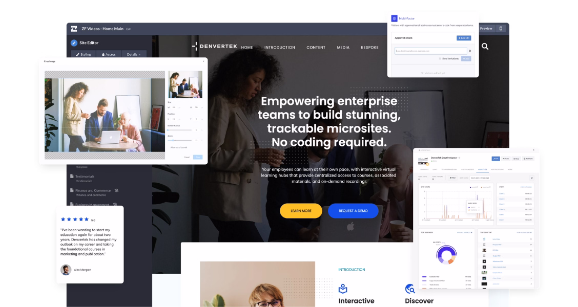 Sales proposal microsite example
