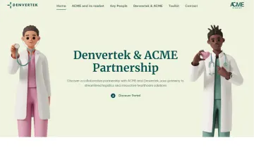 Corporate brand microsite web page