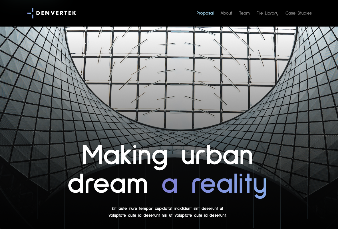 Screenshot of an RFP supplementary details microsite built with Zoomforth.