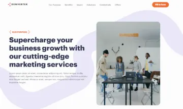 Marketing web page