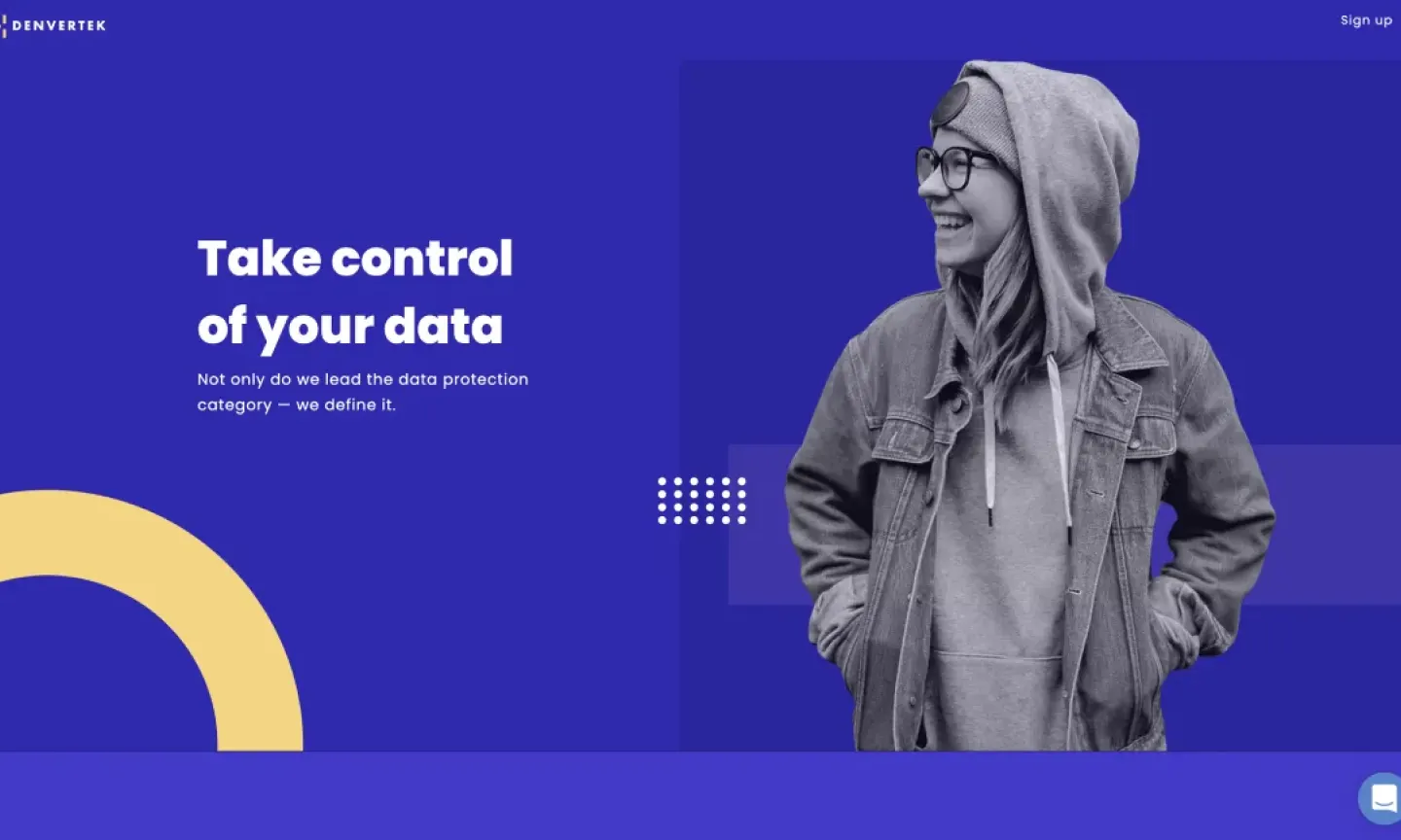 Sales landing page