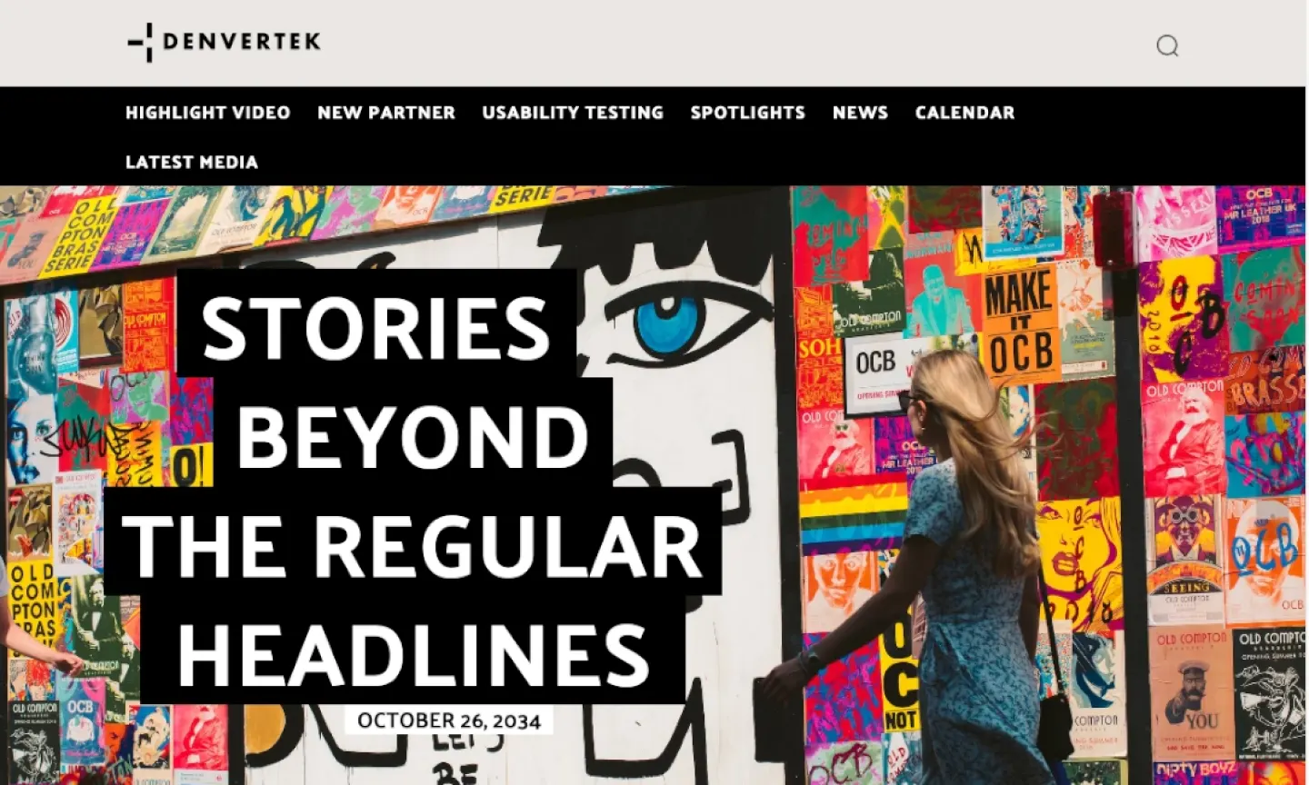 Newsletter web page