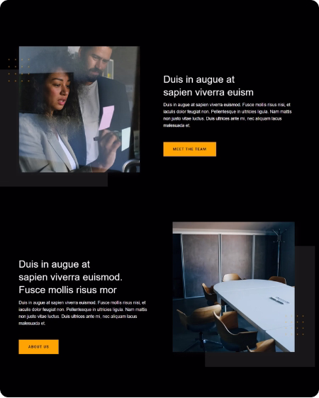 Screenshot of a website used for sales.