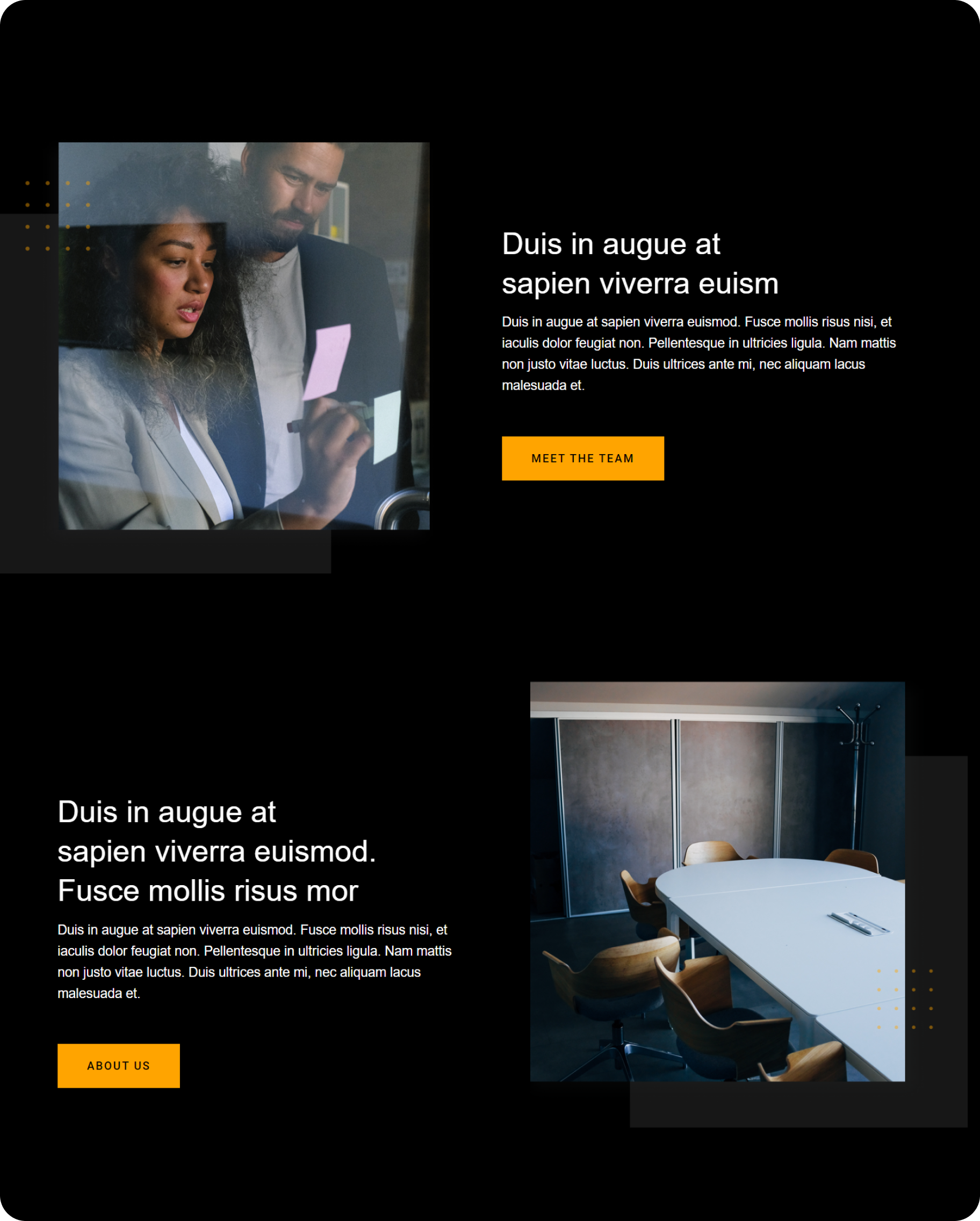 Screenshot of a website used for sales.