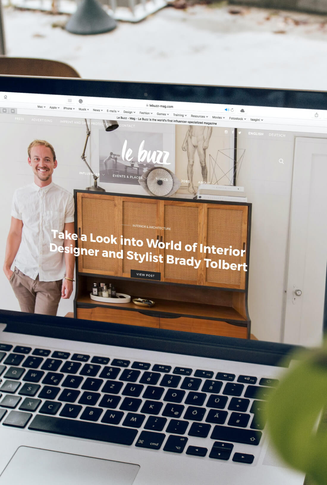 Interior Designer webpage.