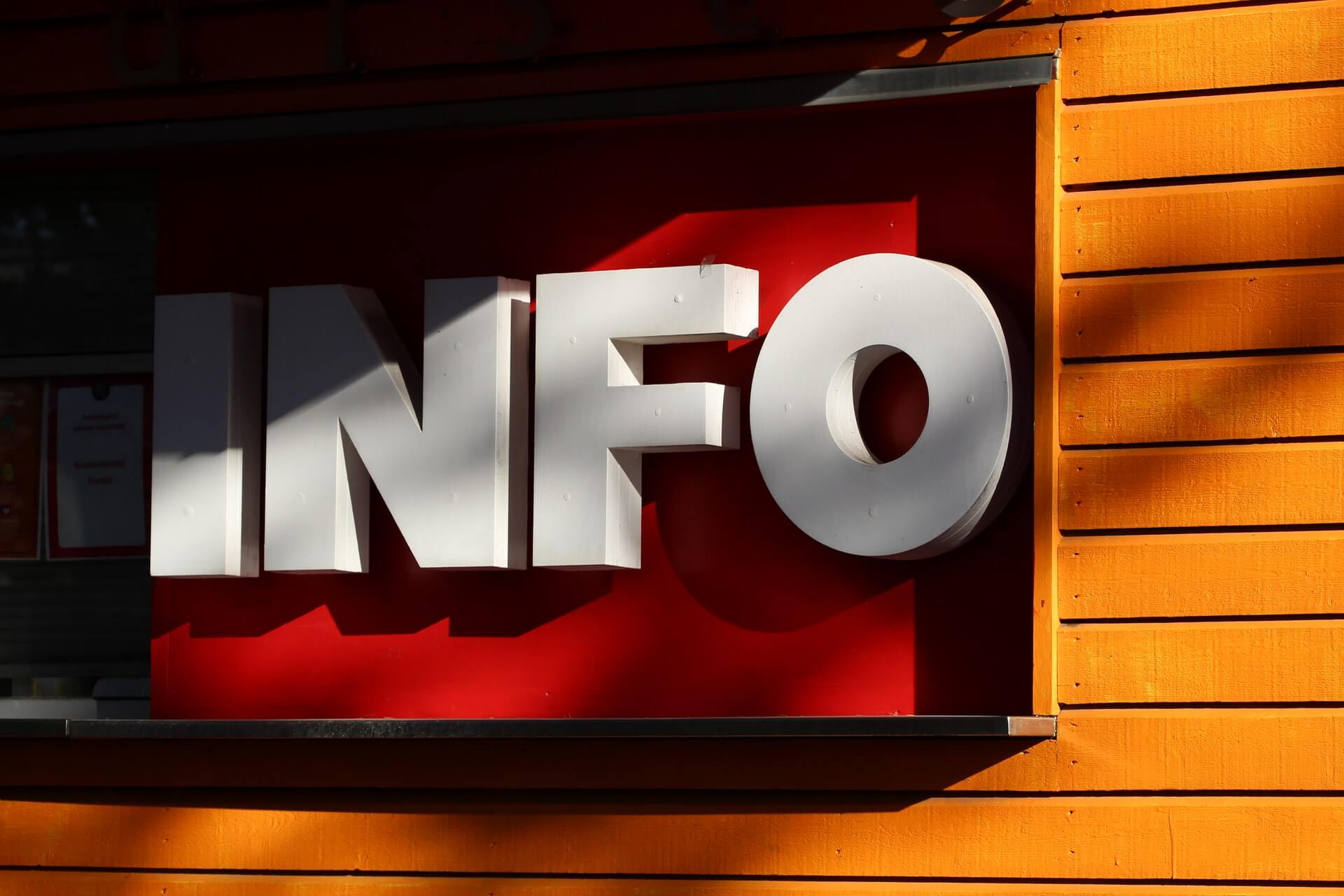 Info sign.