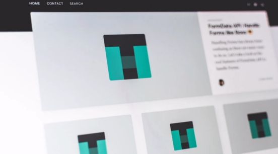 Screenshot of a microsite.