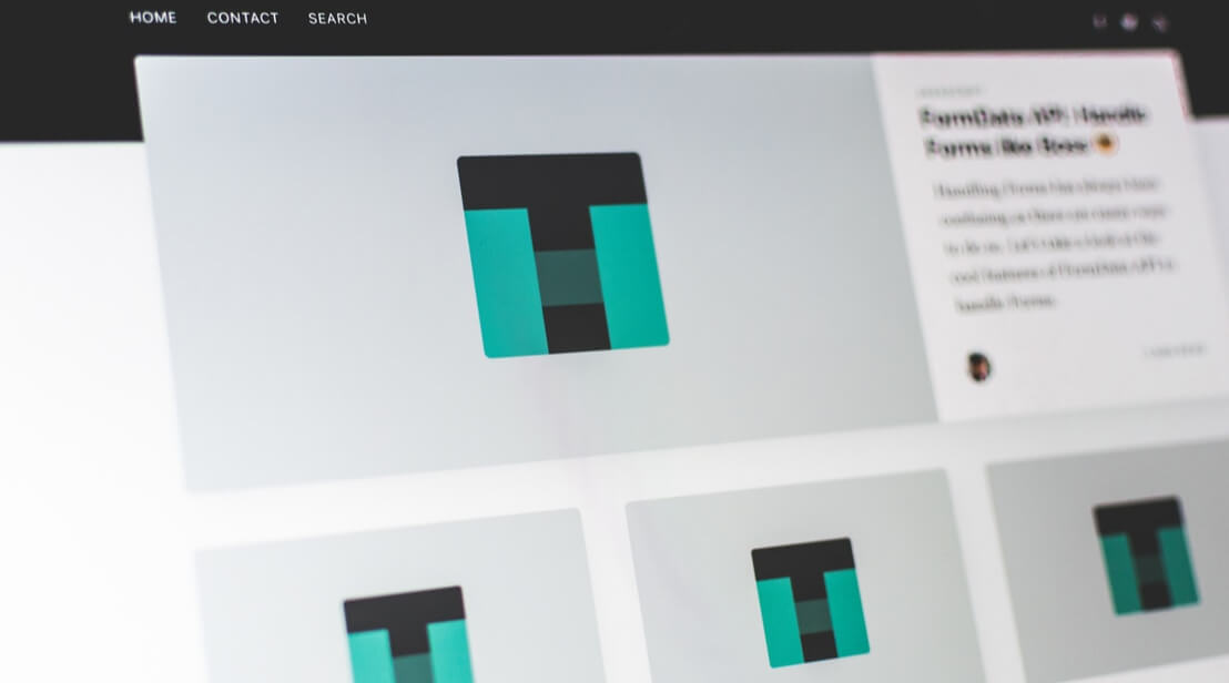 Screenshot of a microsite.