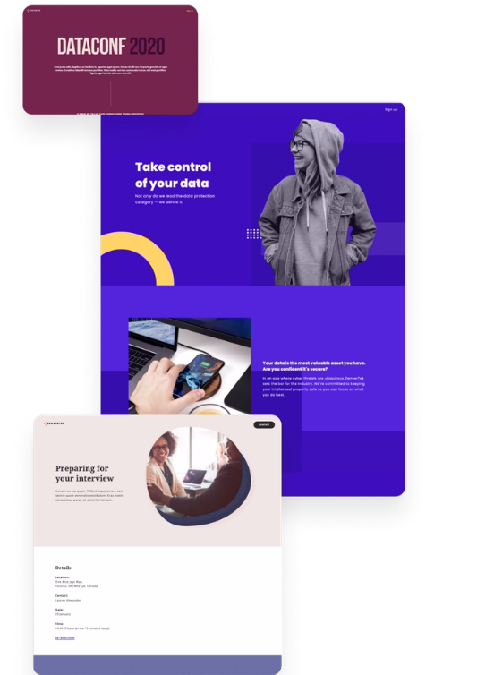 Marketing campaign microsite launched for a product announcement, with focused conversion architecture and no competing navigation.